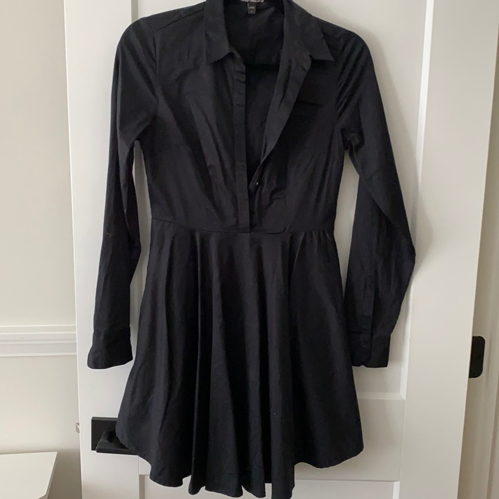 Express long sleeve dress - black - 2